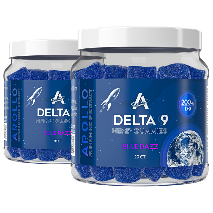 Blue Razz Delta 9 Hemp Gummies