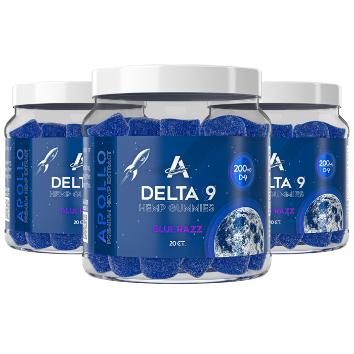 Blue Razz Delta 9 Hemp Gummies